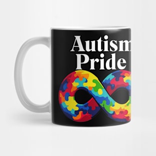 Autism Pride Infinity Puzzle Graphic for Awareness Mug